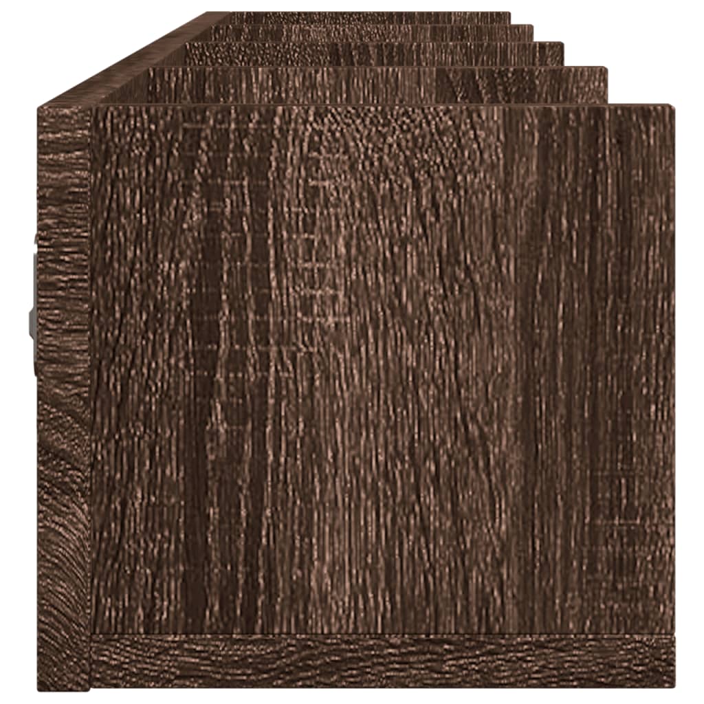 Dulap de perete, stejar maro, 99x18x16,5 cm, lemn compozit