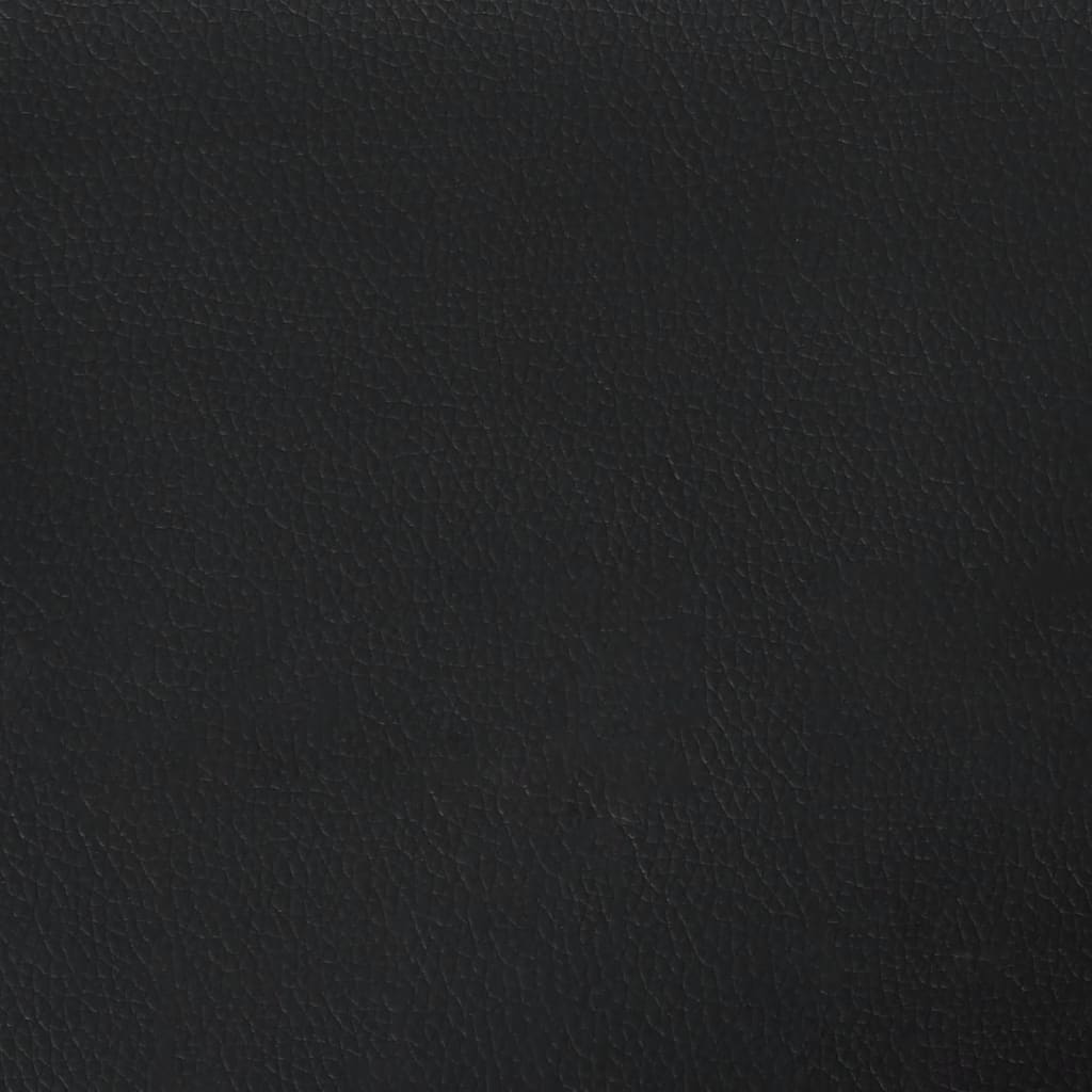 Saltea de pat cu arcuri, negru, 120x190x20 cm, piele ecologică