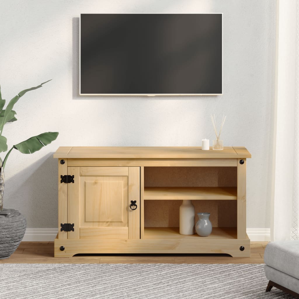 Dulap TV „Corona”, 100x37x52 cm, lemn masiv de pin