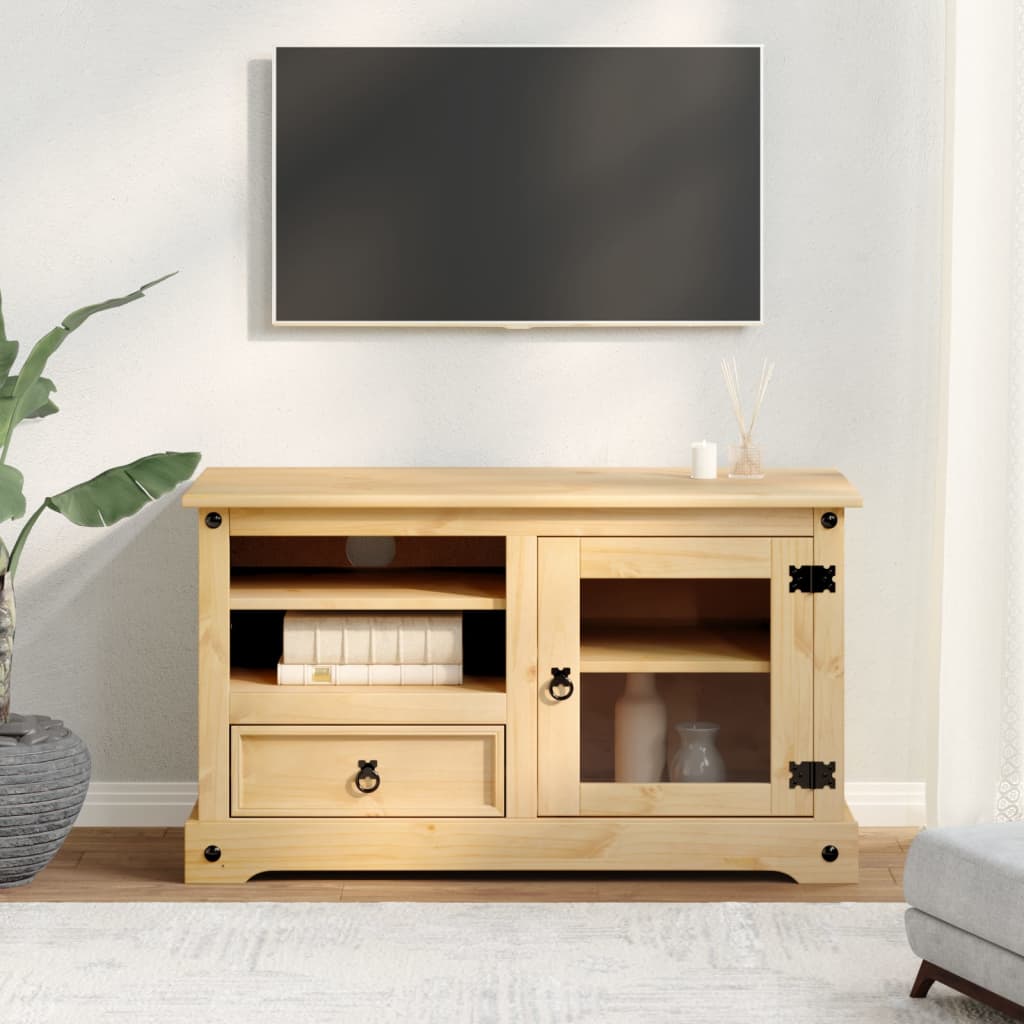 Dulap TV „Corona”, 100x45x58 cm, lemn masiv de pin