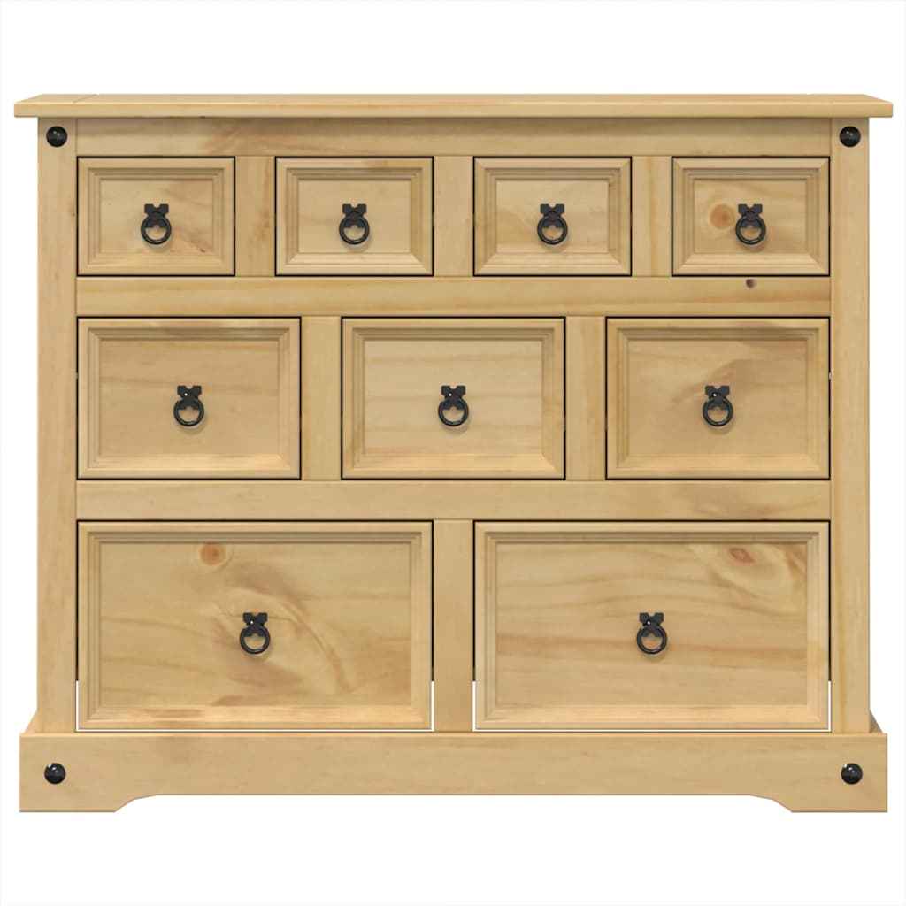 Dulap cu sertare „Corona”, 101x45x82 cm, lemn masiv de pin