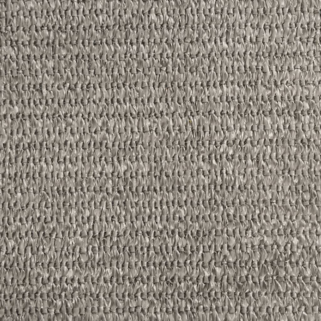 Pânză parasolar gri deschis dreptunghiular 5x6 m HDPE 160 g/m²