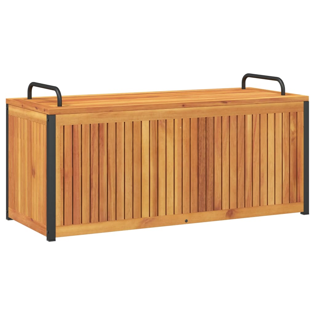 Cutie perne de exterior 110x45x42/53cm lemn masiv acacia/oțel