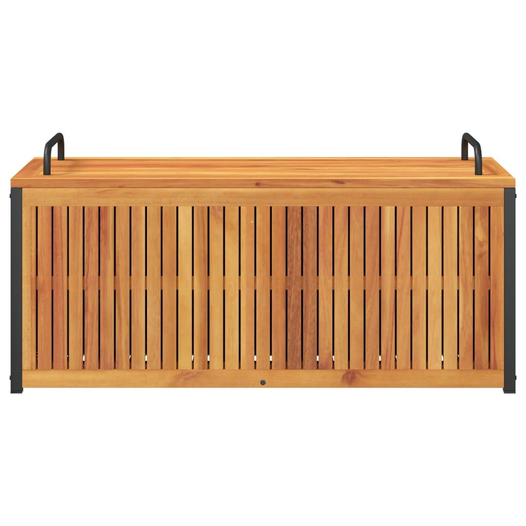 Cutie perne de exterior 110x45x42/53cm lemn masiv acacia/oțel