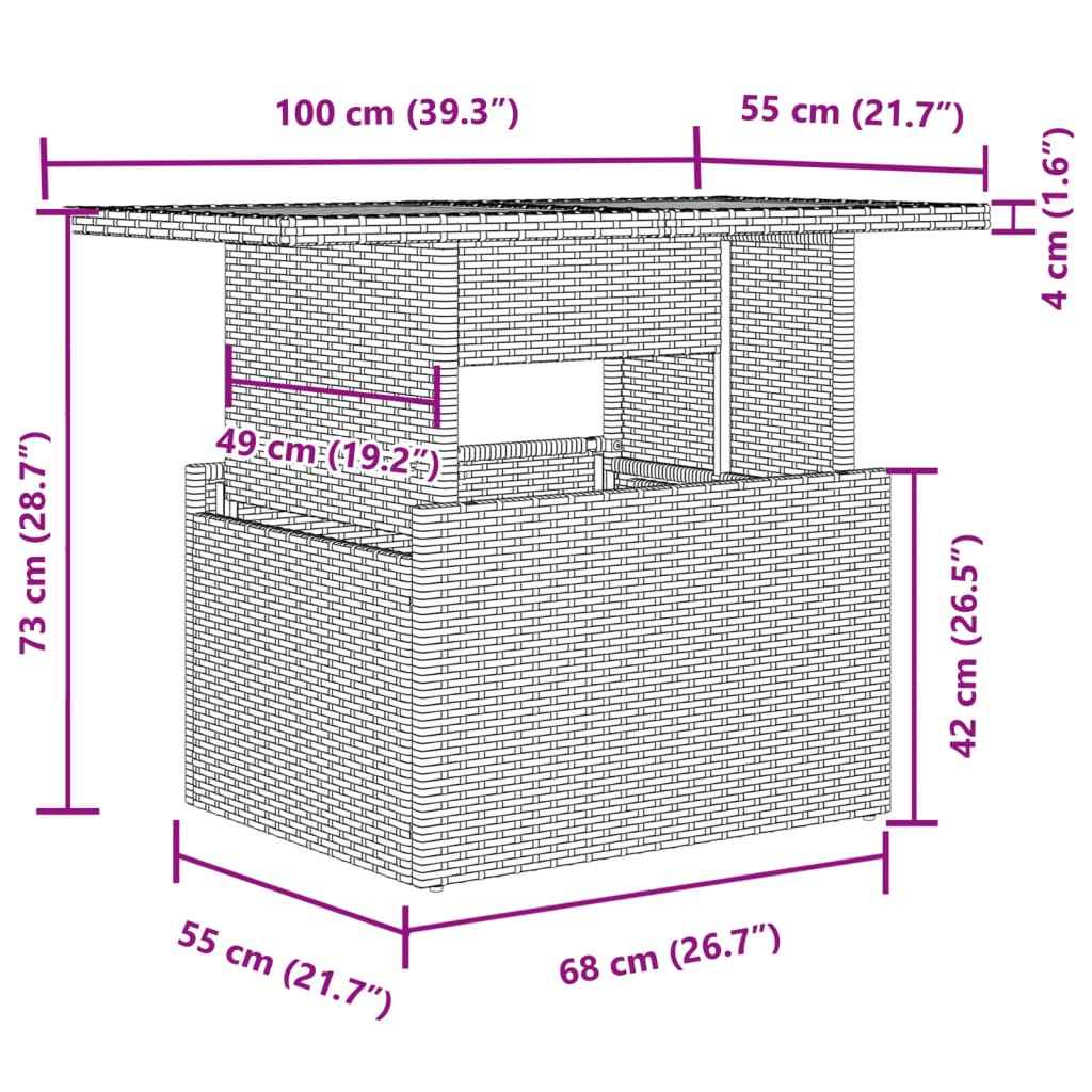 Set canapea grădină 2 piese perne negru poliratan/lemn acacia