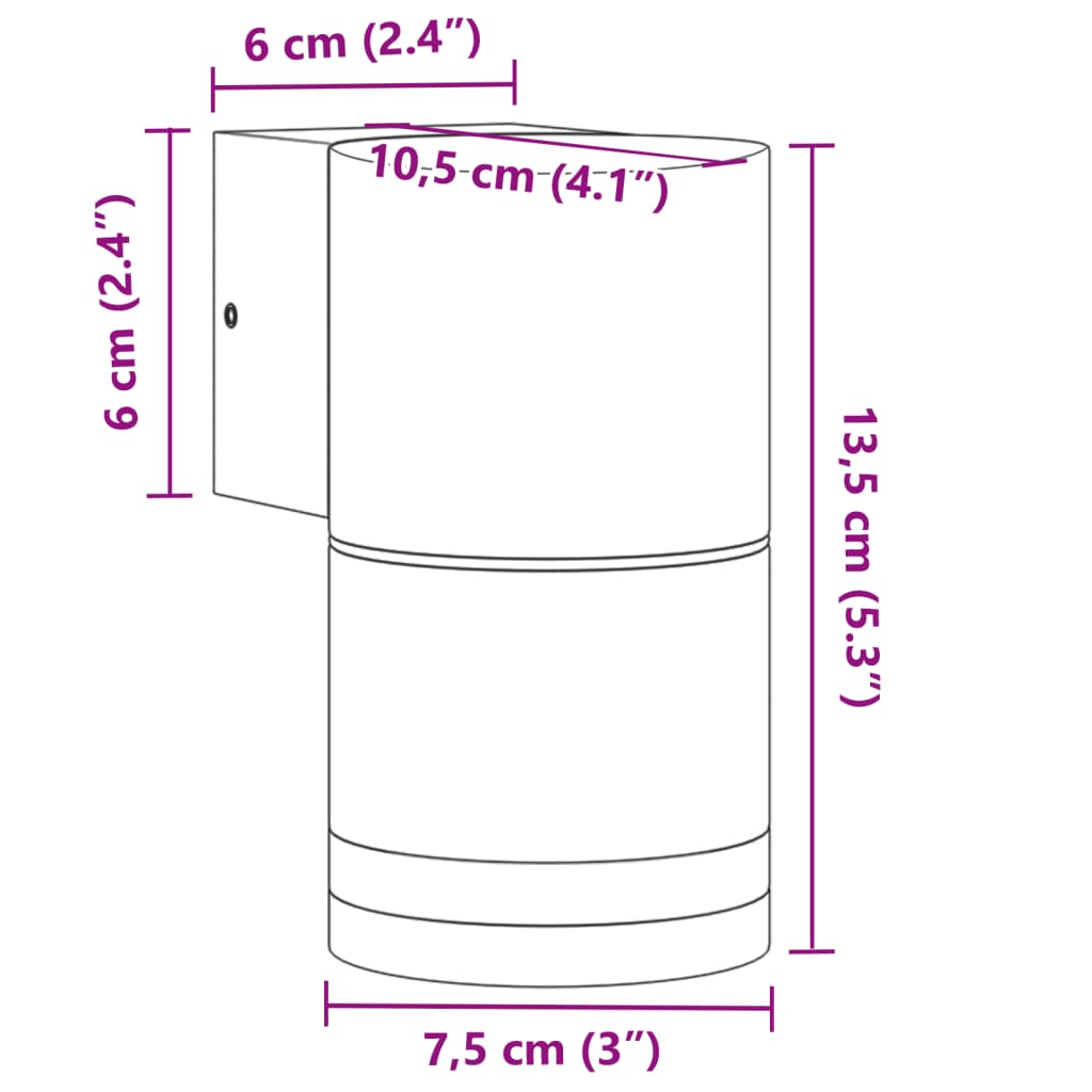 Lampă exterioară de perete, negru, aluminiu turnat sub presiune