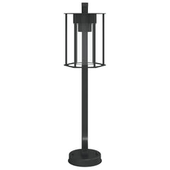 Lampă exterioară de podea, negru, 60 cm, oțel inoxidabil