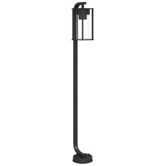 Lampă exterioară de podea, negru, 100 cm, oțel inoxidabil