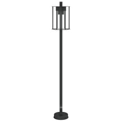 Lampă exterioară de podea, negru, 100 cm, oțel inoxidabil