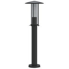 Lampă exterioară de podea, negru, 60 cm, oțel inoxidabil