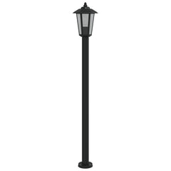 Lampă exterioară de podea, negru, 120 cm, oțel inoxidabil