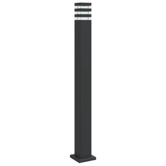 Lampă de podea de exterior, negru, 110 cm, aluminiu