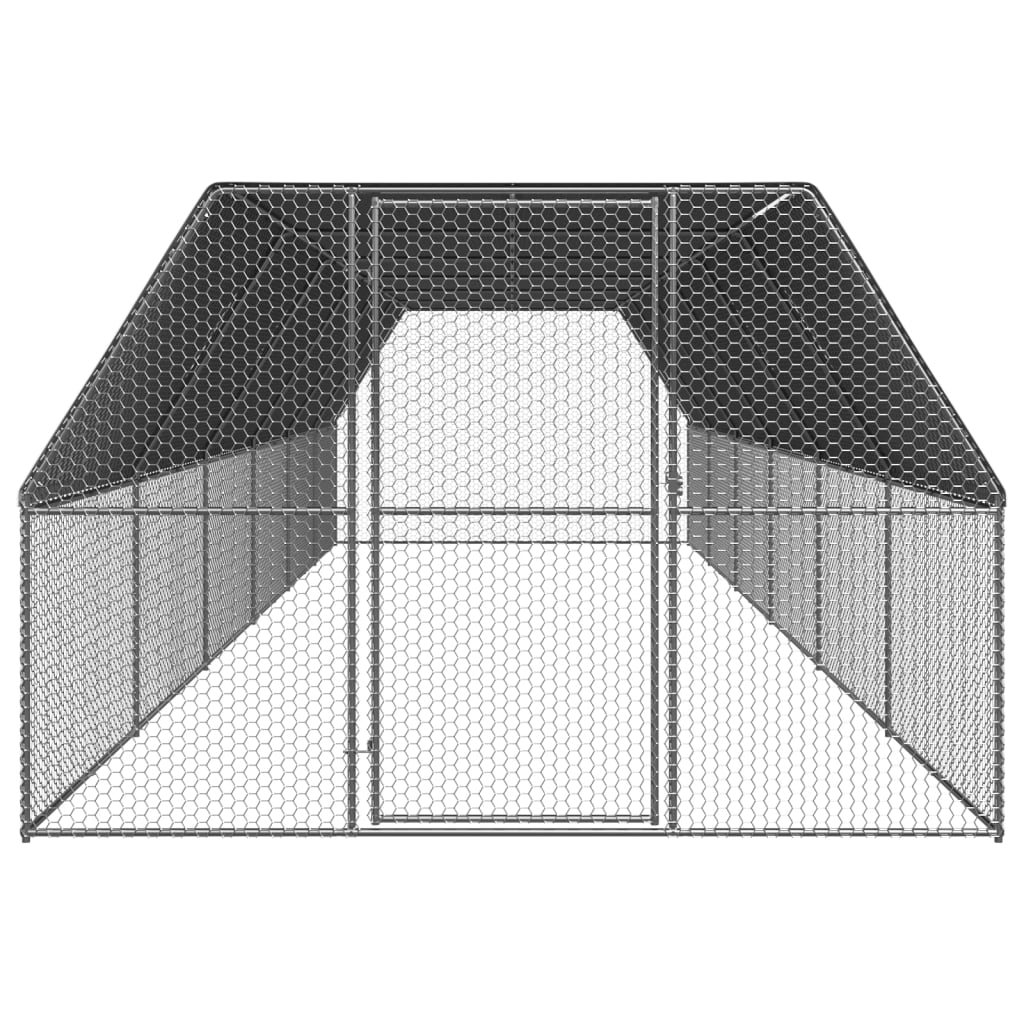 Coteț de păsări, 3x12x2 m, oțel galvanizat