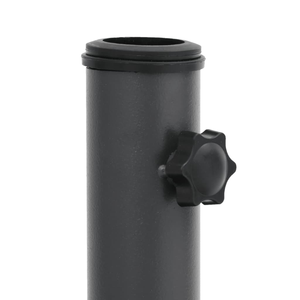 Suport umbrelă pentru stâlpi Ø32/38/48 mm, 15 kg, dreptunghi