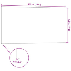 Panouri de perete 3D, 10 buc., antracit, 100x50 cm, EPS