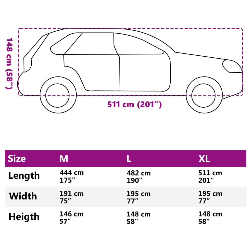 Husă auto SUV, protecție grindină, complet, gri și argintiu, XL