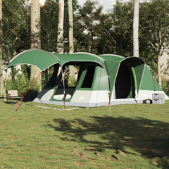 Cort de camping tunel pentru 5 persoane, verde, impermeabil