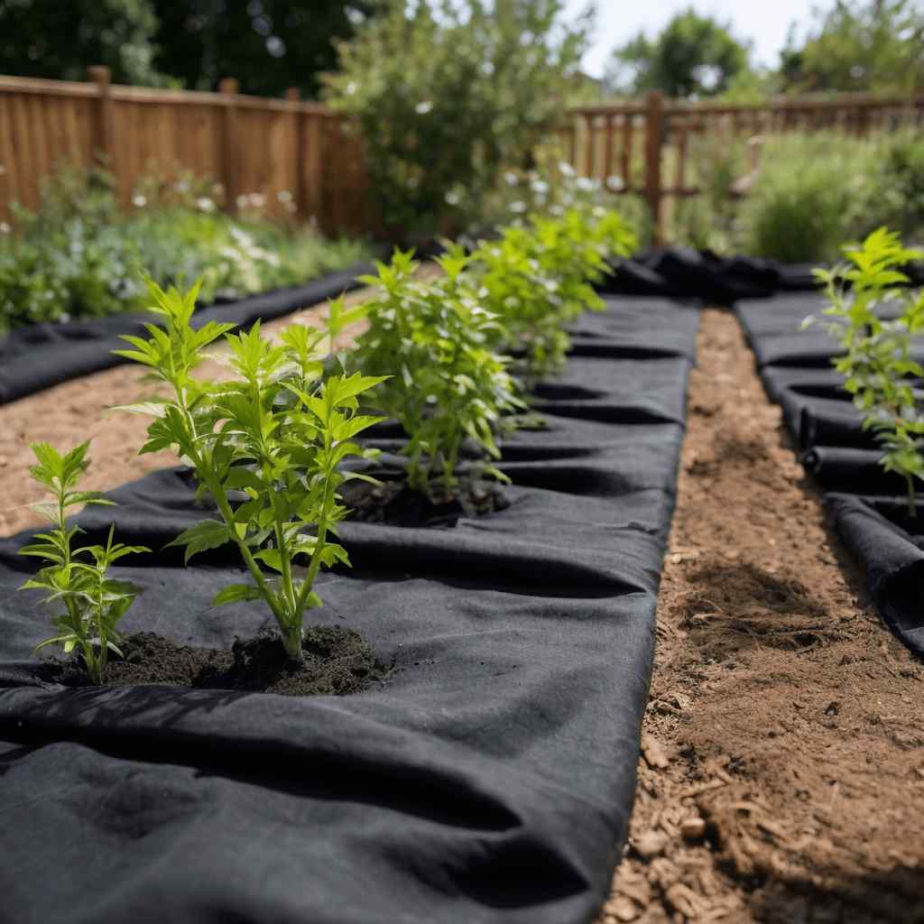 Membrană geotextilă, negru, 1 x 50 m, fibră de poliester