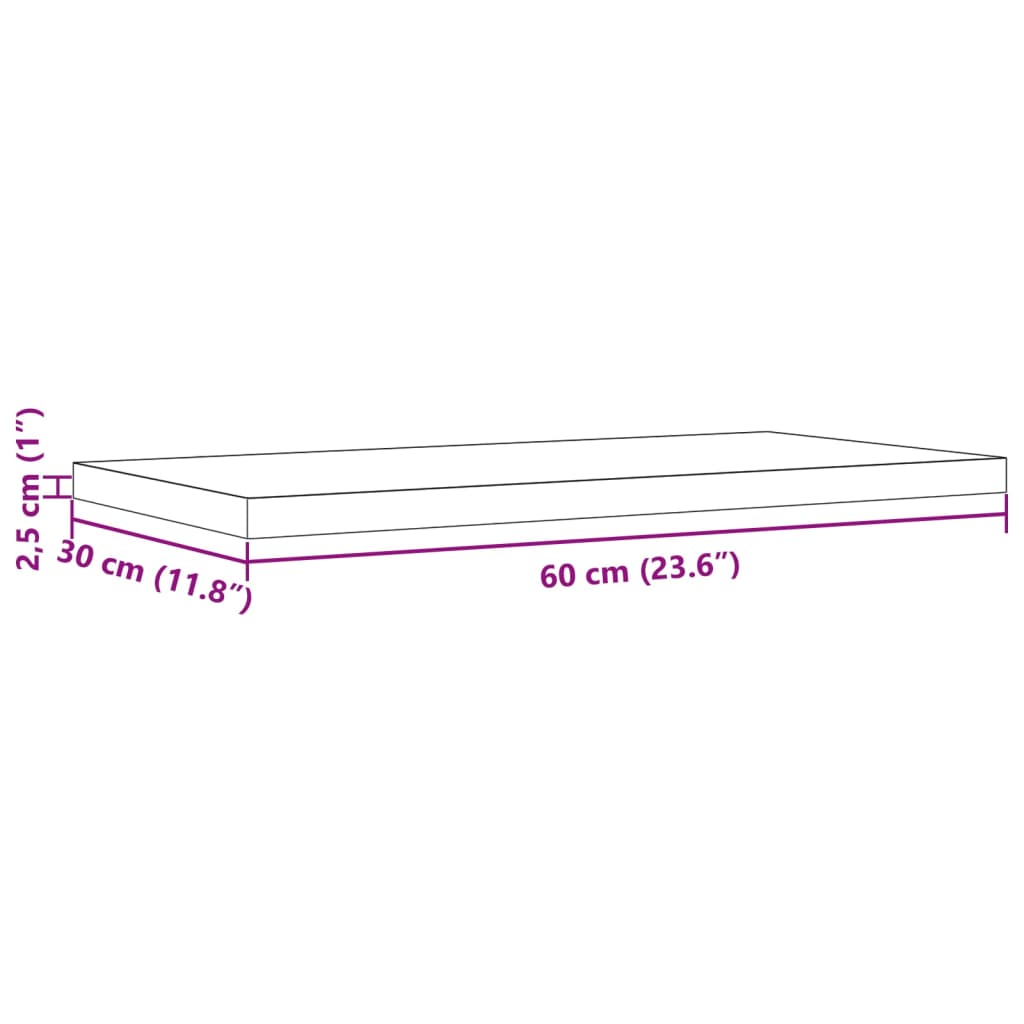 Blaturi masă 2 buc. 60x30x2,5 cm dreptunghiulare lemn masiv pin