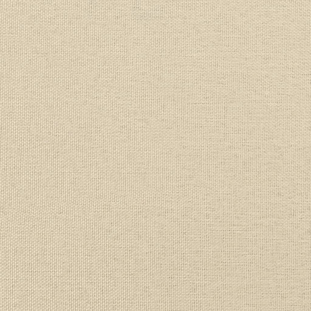 Pat box spring cu saltea, crem, 140x200 cm, textil