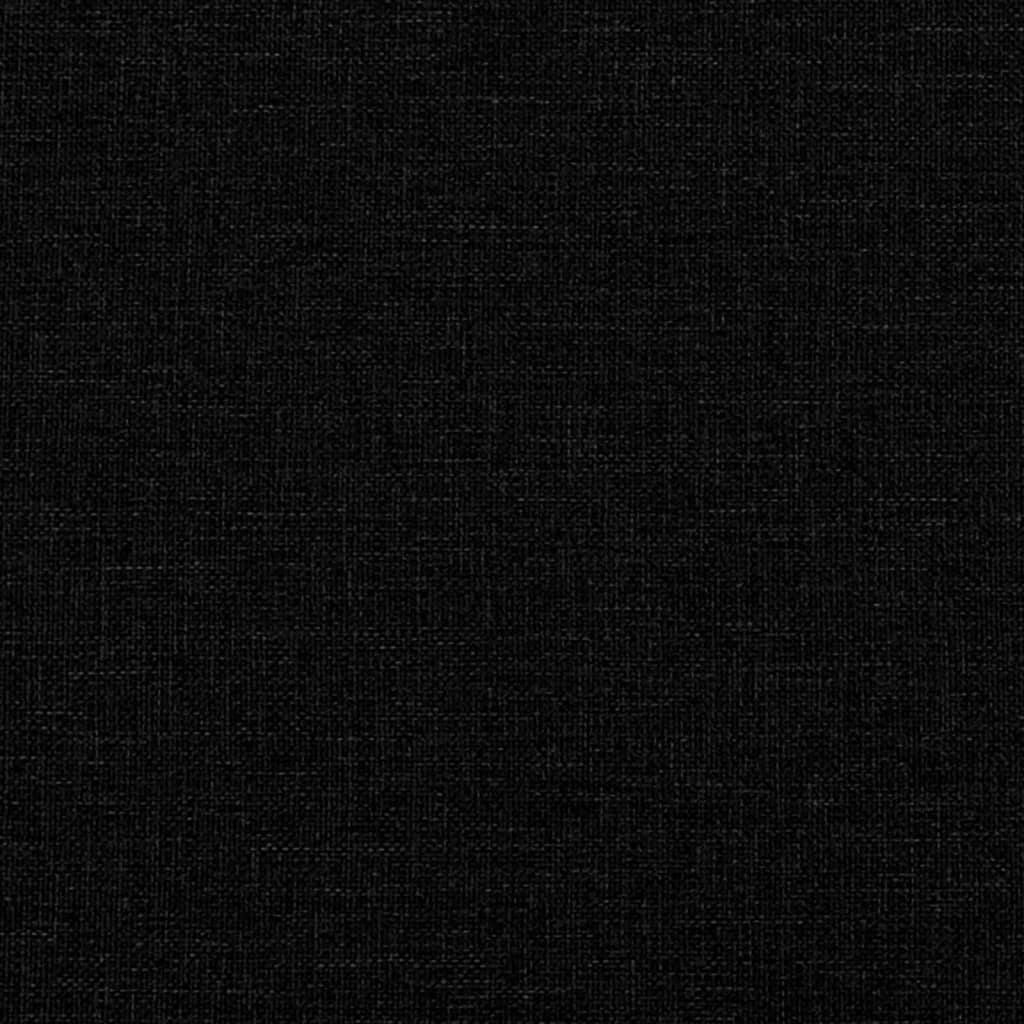 Pat box spring cu saltea, negru, 140x200 cm, textil