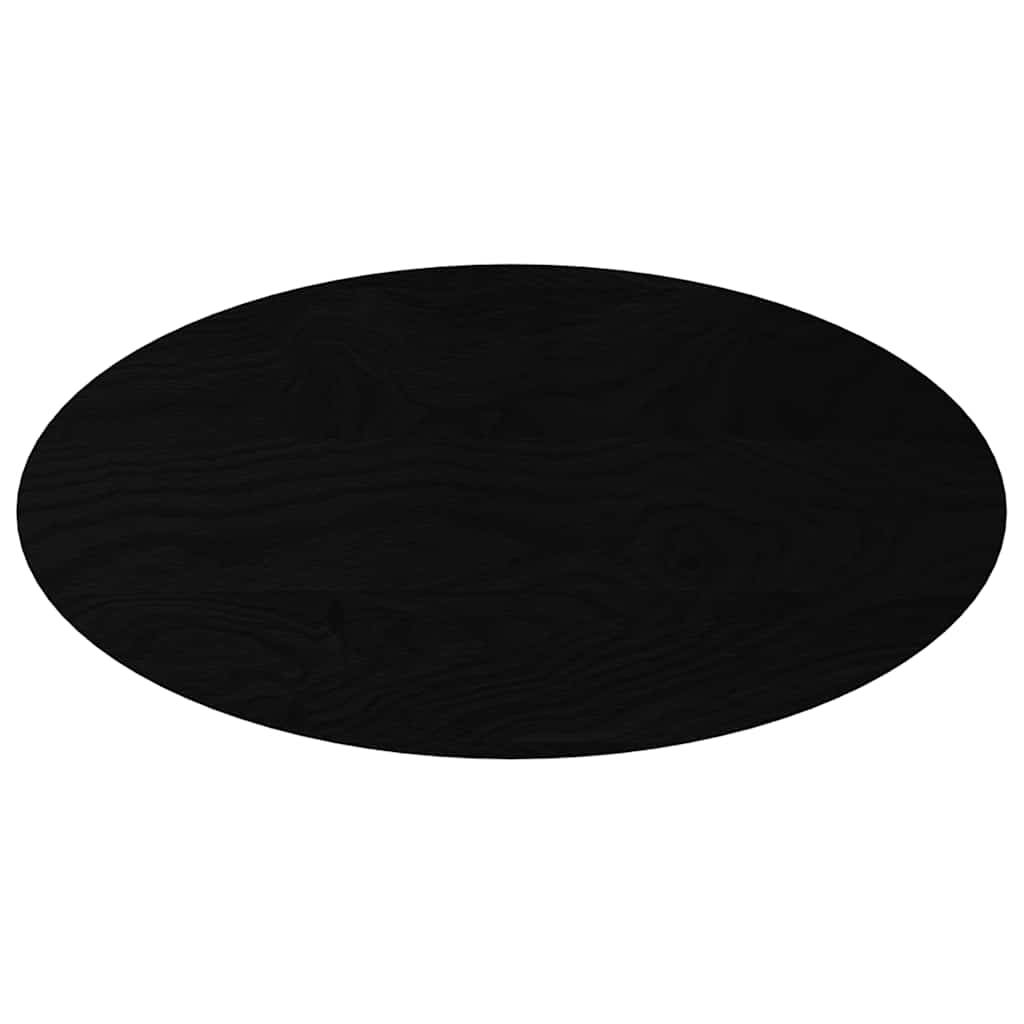 Blat de masă maro închis 100x50x2 cm lemn masiv de stejar oval