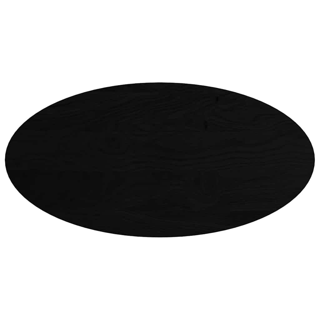 Blat de masă maro închis 120x60x2 cm lemn masiv de stejar oval