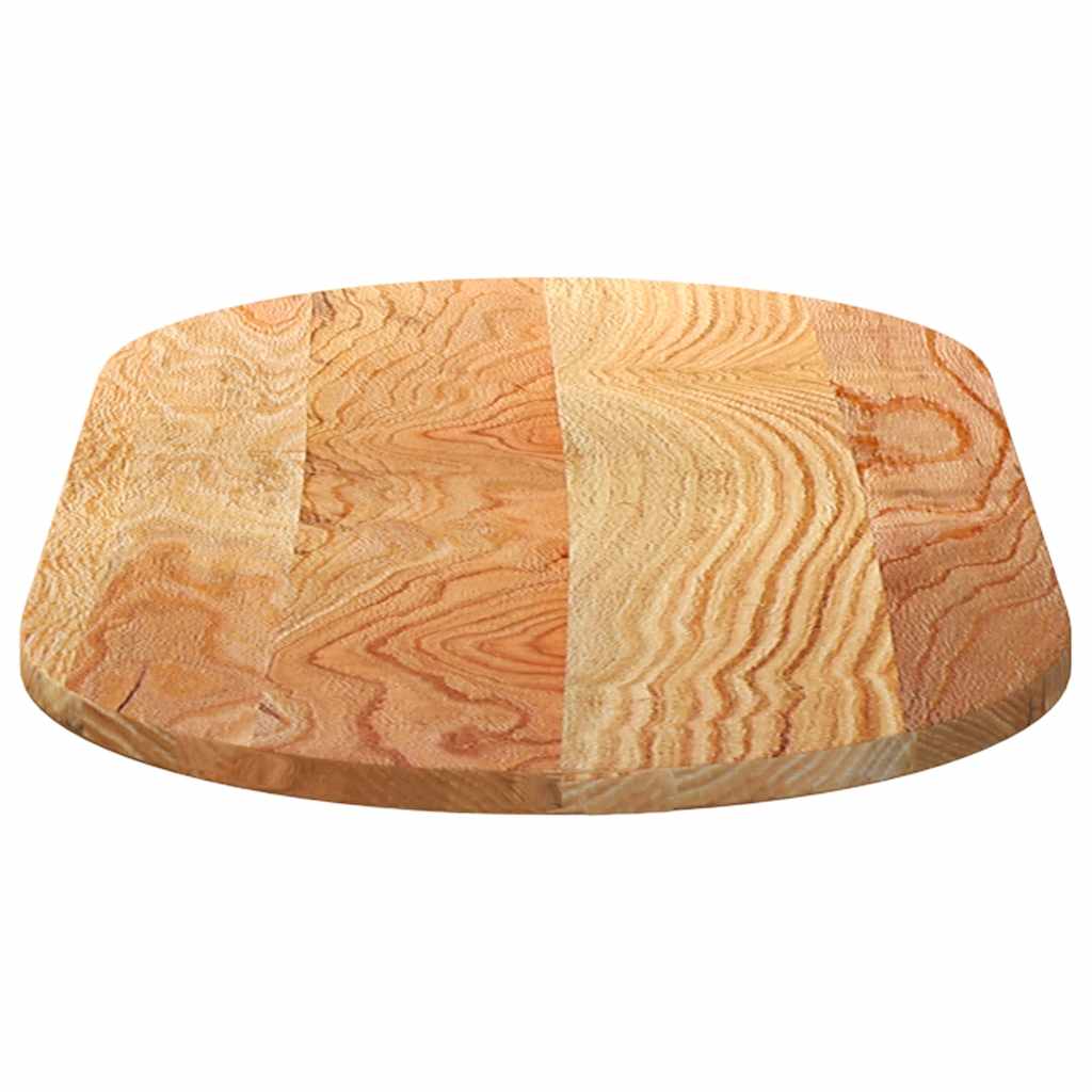 Blat de masă maro deschis 100x50x2 cm lemn masiv de stejar oval