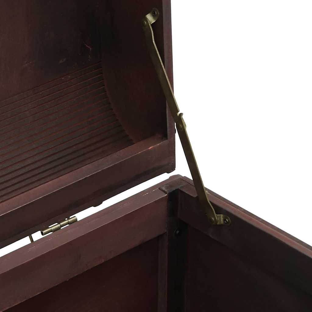 Cufăr de comori cu zăvoare maro închis 90x50x39,5 cm placaj