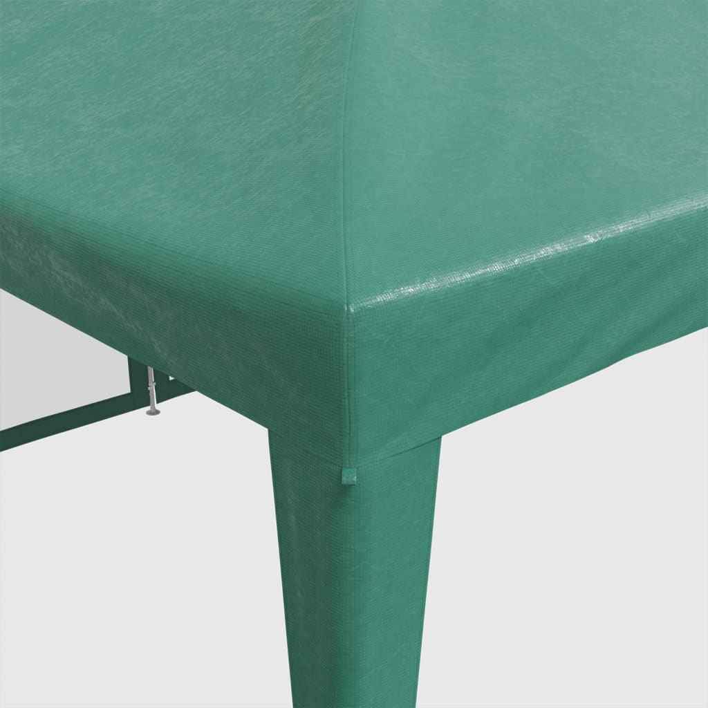 Cort de petrecere cu 12 pereți din plasă, verde, 8x4 m, HDPE