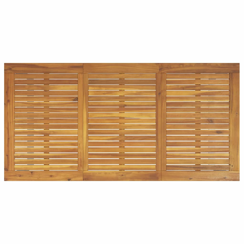 Set de masă pentru grădină 5 pcs Gri Lemn Solid de Acacia