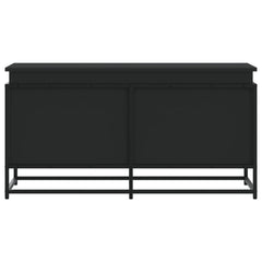 Cutie depozitare cu capac negru 100x40x51,5 cm lemn prelucrat