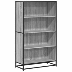 Bibliotecă, gri sonoma, 80,5x35x139 cm, lemn prelucrat