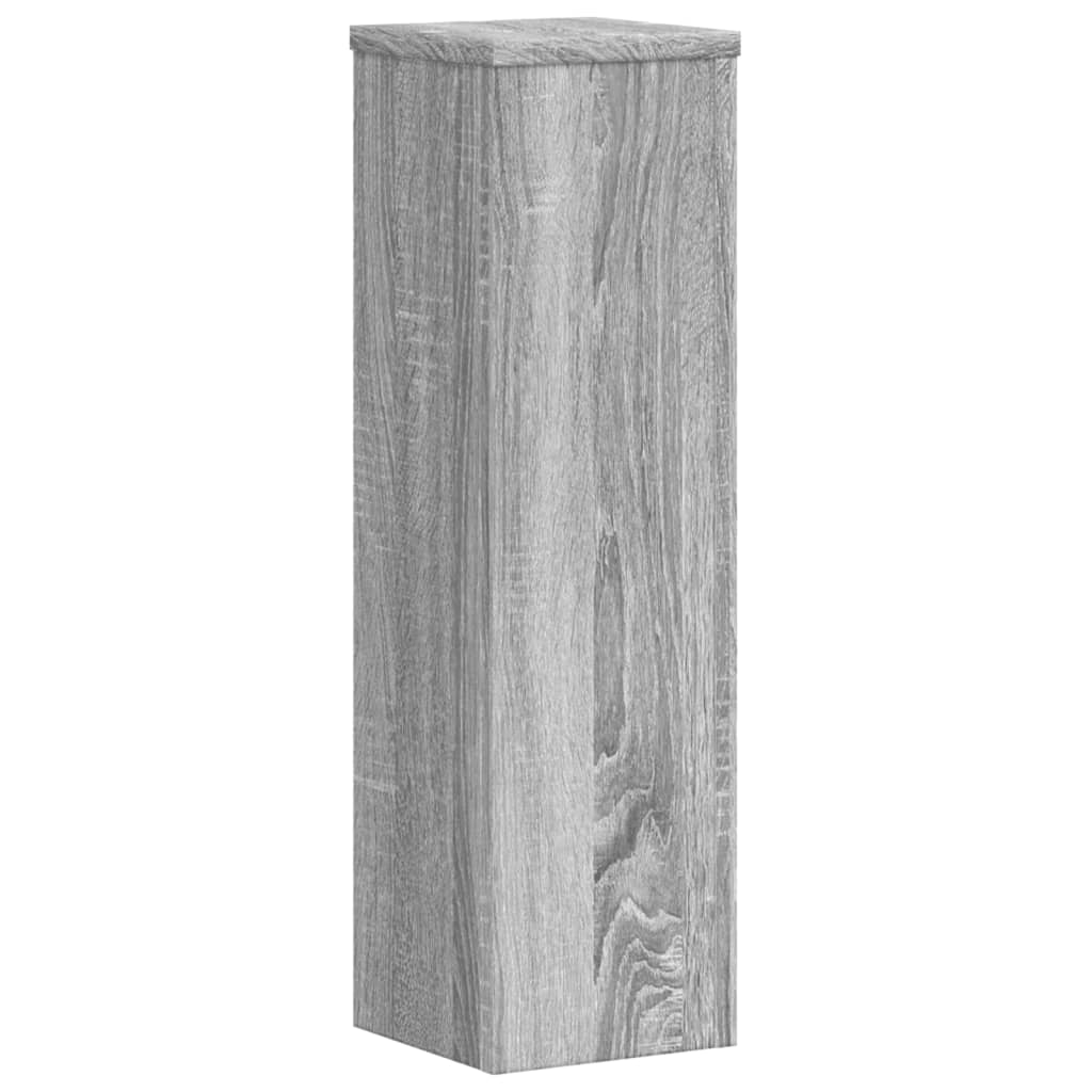 Suporturi de plante 2 buc. gri sonoma 17x17x60cm lemn prelucrat