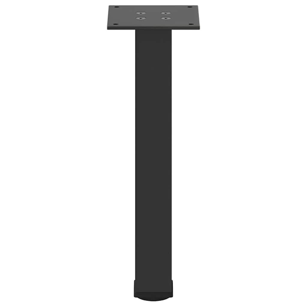 Picioare pentru măsuță de cafea, 4 buc., negru, 42-44 cm, oțel