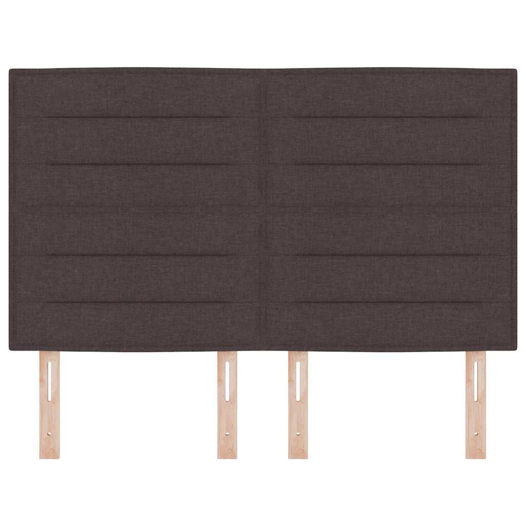 Tăblie LED cu lumini cu bandă LED Maro închis 144 cm Poliester