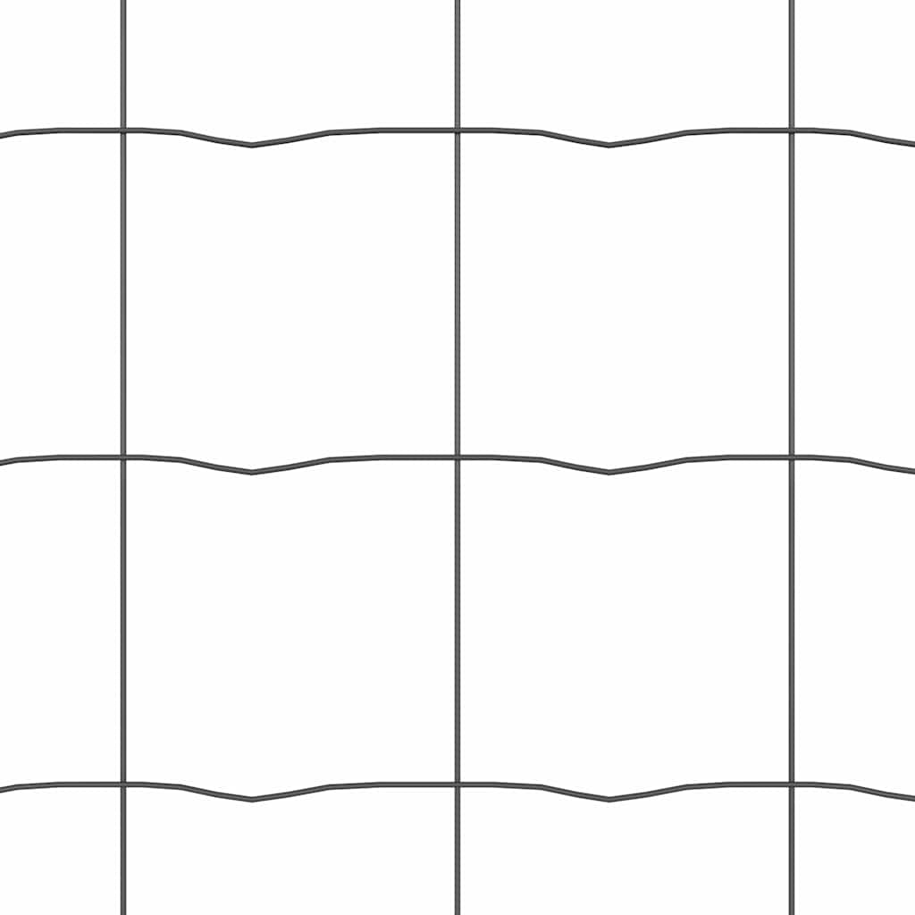 Gard cu Stâlp Gri 0,4 x 50 m Oțel și PVC