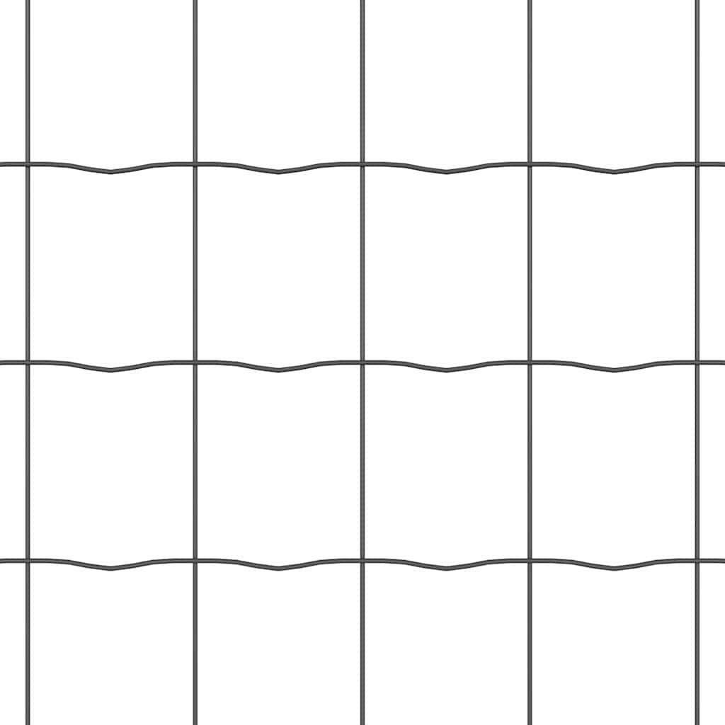 Gard cu Stâlp Gri 0,6 x 10 m Oțel și PVC