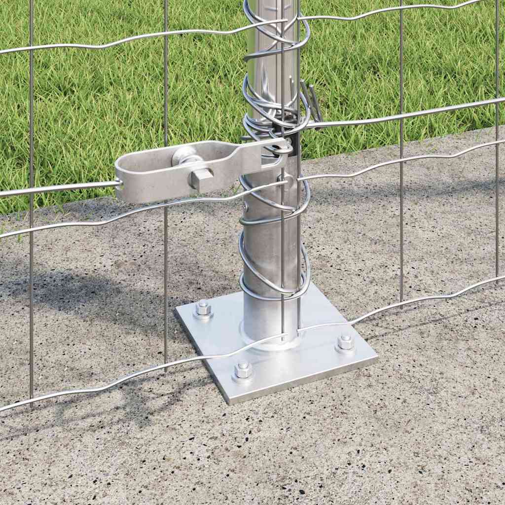 Gard cu Stâlp Argintiu 1,4 x 10 m Oțel