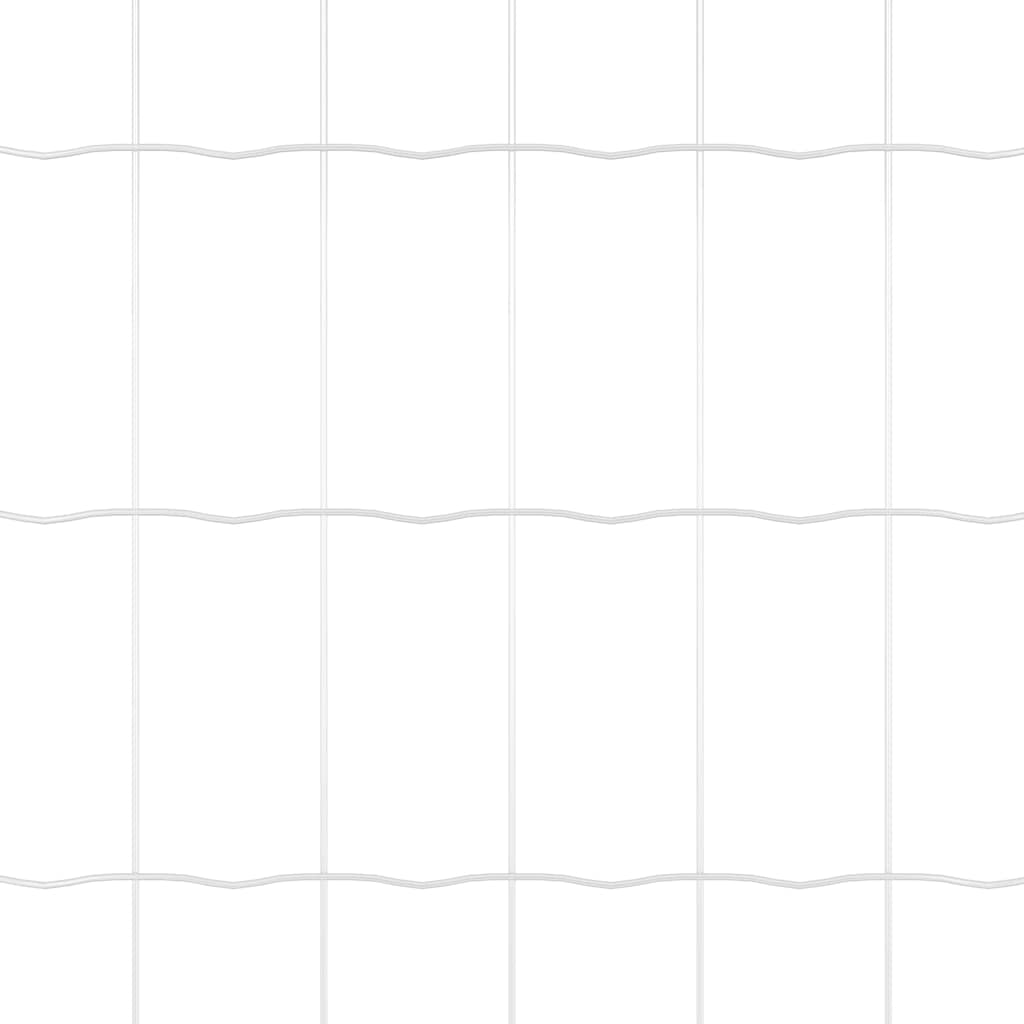 Gard cu Stâlp Argintiu 0,8 x 25 m Oțel