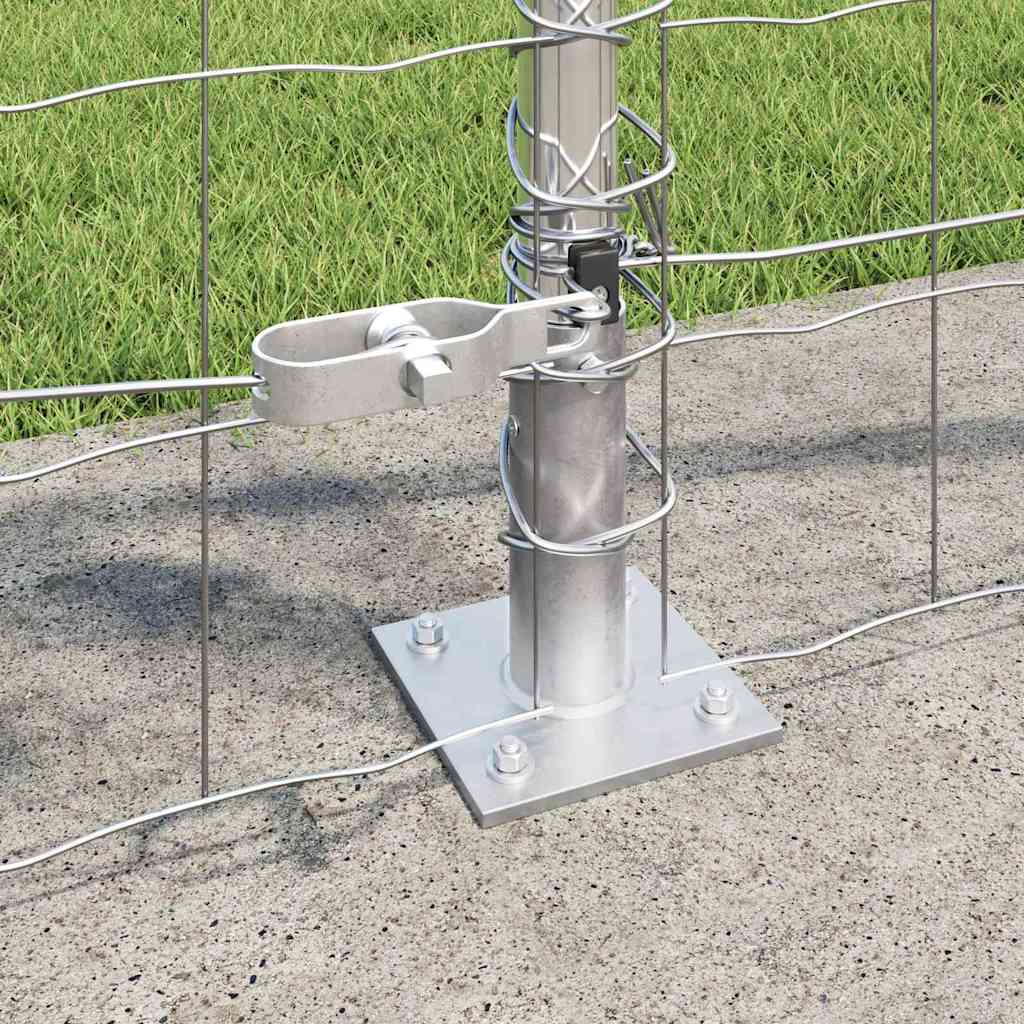 Îngrădire cu stâlpi Argintiu 0.8 x 25 m Oțel