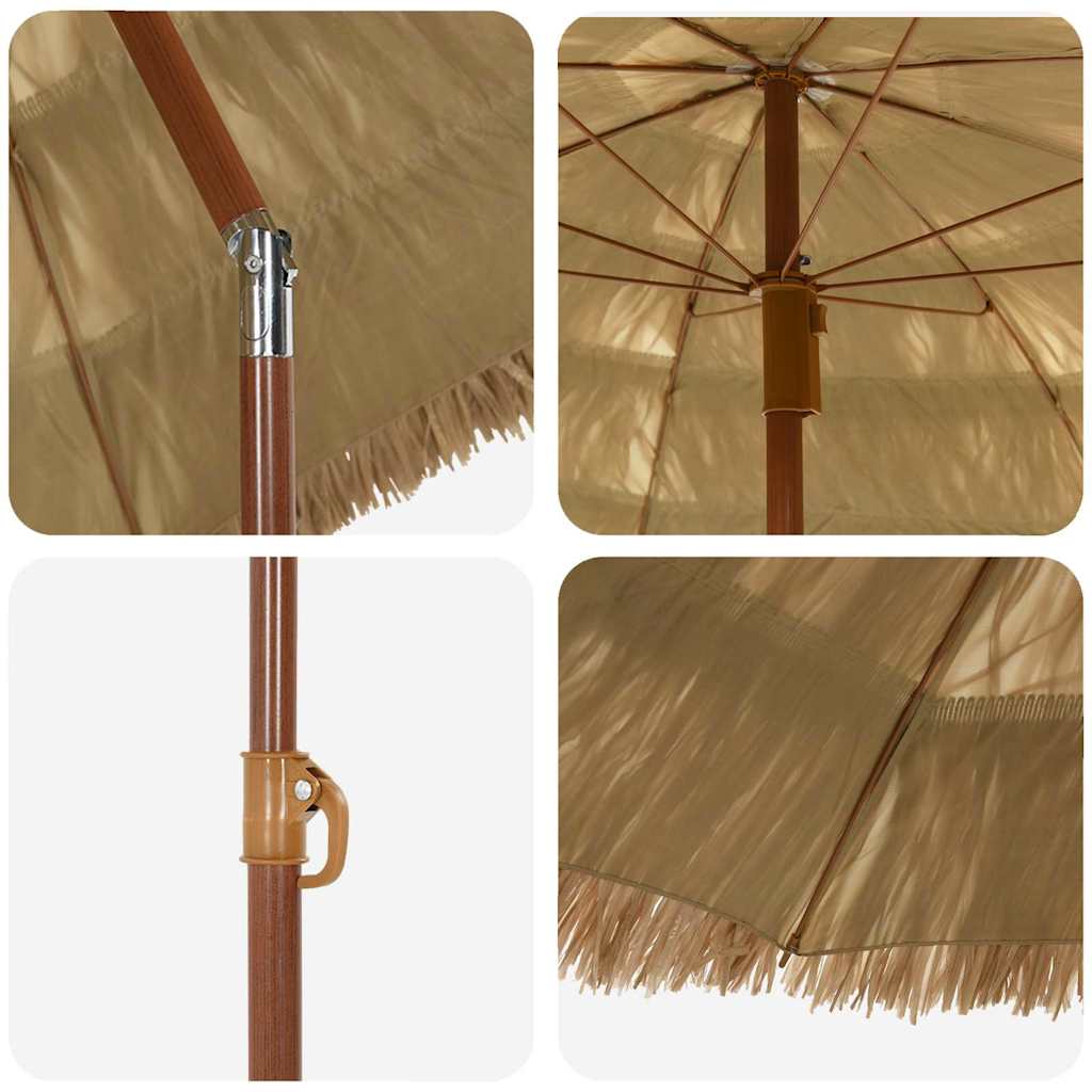 Parasol de Grădină natural 160 x 160 x 196 cm