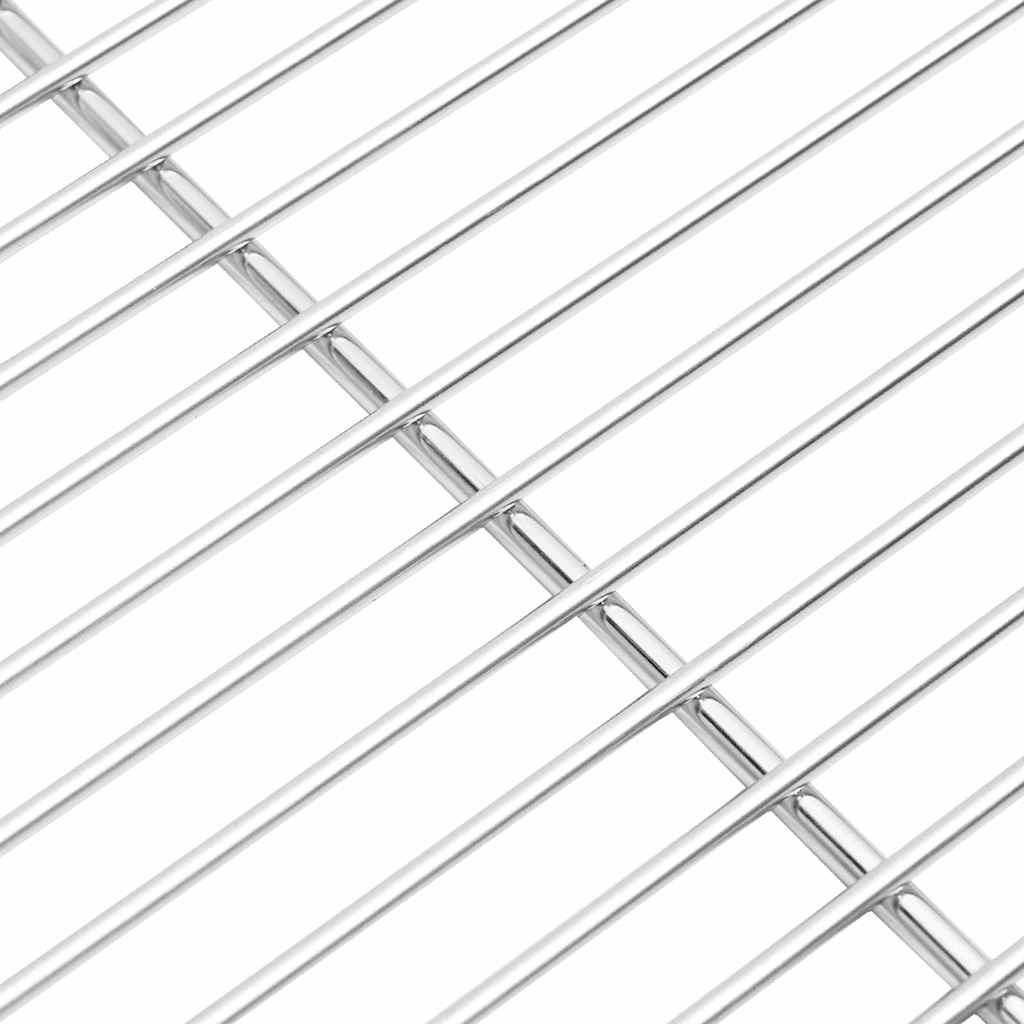 Grătar Argintiu 45 x 40 cm Oţel inoxidabil