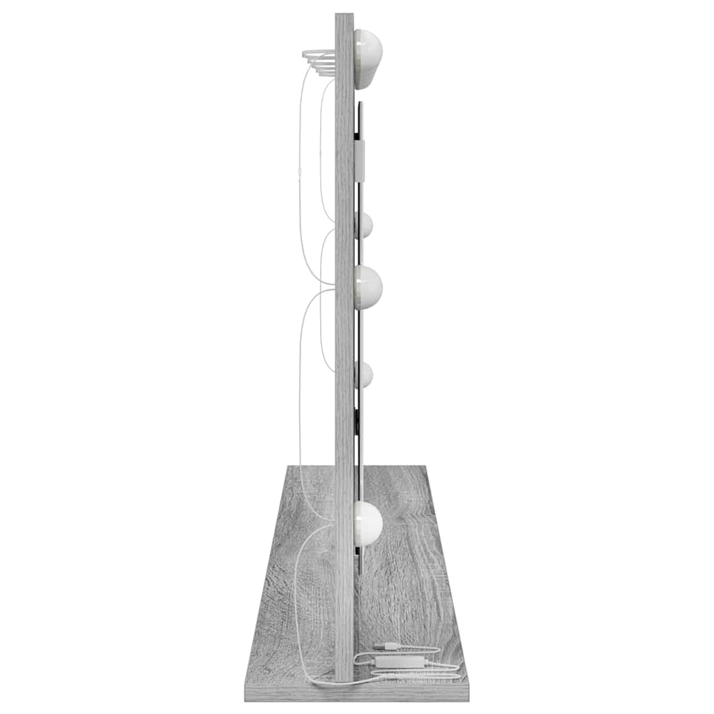 Oglindă de toaletă cu oglindă Gri Sonoma 100 x 55 x 18 cm