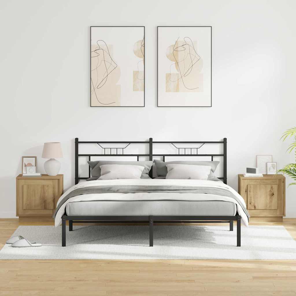 Dulap de noapte 2 pcs Stejar Artizanal 44 x 34,5 x 45 cm