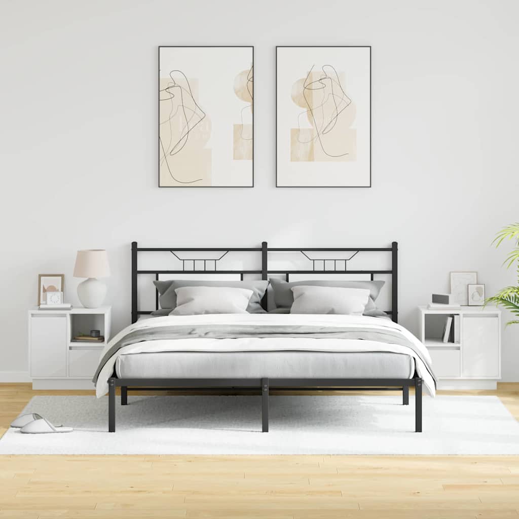 Dulap de noapte 2 pcs Alb 50 x 34,5 x 50 cm Lemn compozit