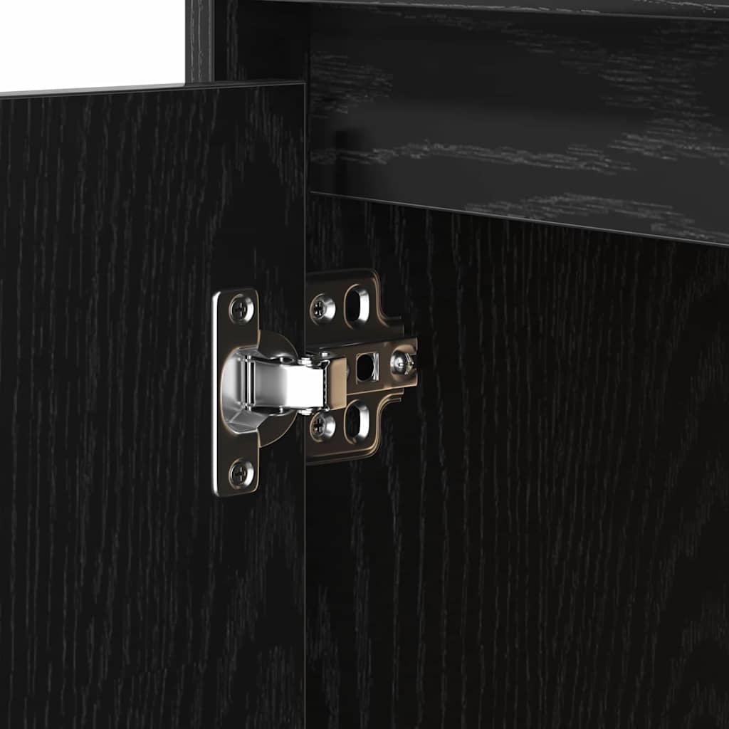 Dulap de noapte Stejar Negru 50 x 34,5 x 50 cm Lemn compozit