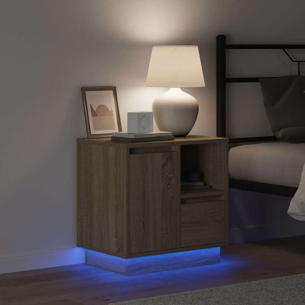 Dulap de noapte Stejar Sonoma 50 x 34,5 x 50 cm Lemn compozit