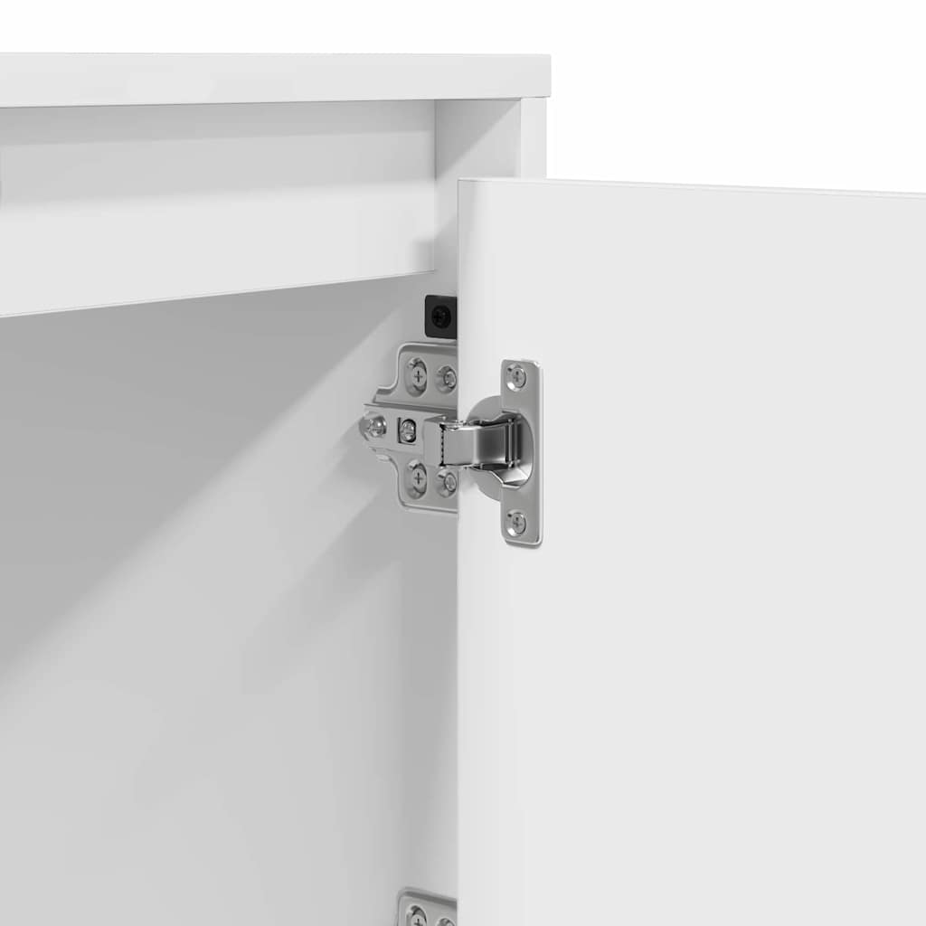 Dulap de noapte Alb 39 x 34,5 x 50 cm Lemn compozit