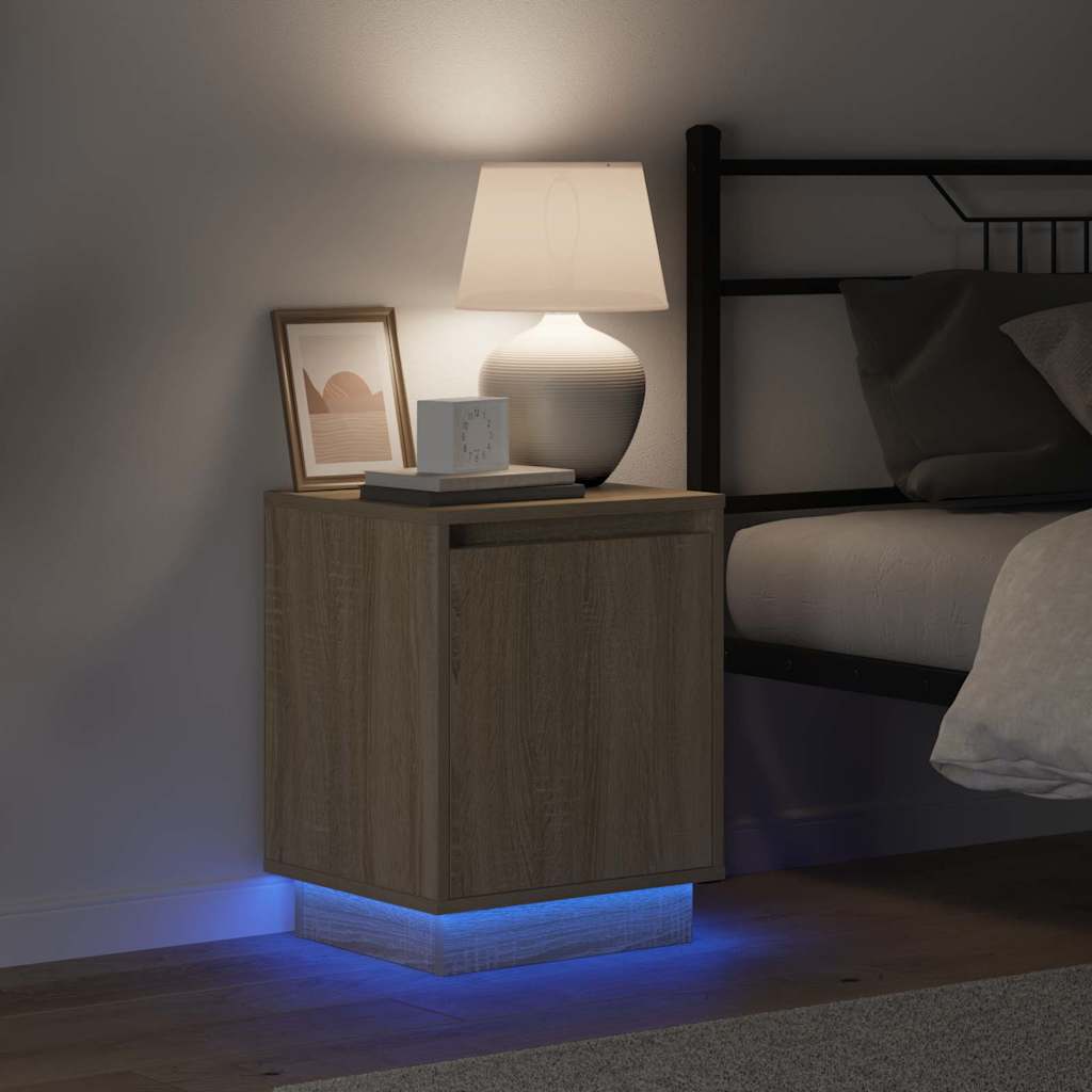 Dulap de noapte 2 pcs Stejar Sonoma 39 x 34,5 x 50 cm